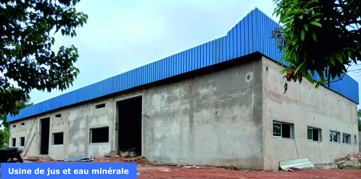 Usine de jus et eau minérale